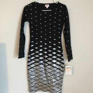 LuLaRoe three quarter sleeve dress